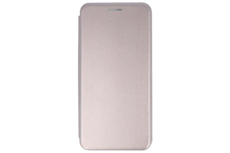 Slim Folio Case - Book Case Telefoonhoesje - Folio Flip Hoesje - Geschikt voor Samsung Galaxy J4 Plus - Grijs