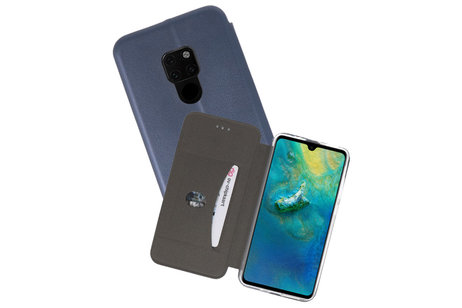 Slim Folio Case - Book Case Telefoonhoesje - Folio Flip Hoesje - Geschikt voor Huawei Mate 20 - Navy