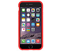 Rood Focus Transparant Hard Cases voor iPhone 6