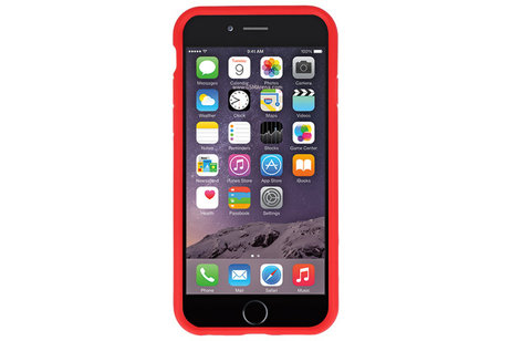 Rood Focus Transparant Hard Cases voor iPhone 6