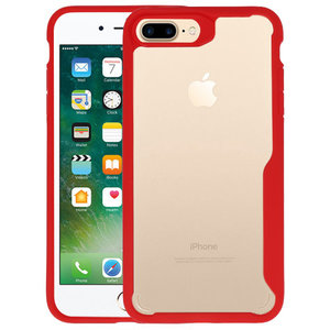 Rood Focus Transparant Hard Cases voor iPhone 7 / 8 Plus