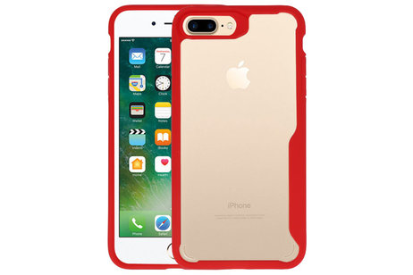 Rood Focus Transparant Hard Cases voor iPhone 7 / 8 Plus