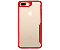 Rood Focus Transparant Hard Cases voor iPhone 7 / 8 Plus