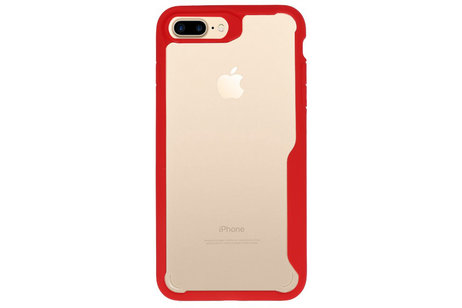 BAOHU Rood Focus Transparant Hard Cases - Hoesje Geschikt voor iPhone 7 / 8 Plus