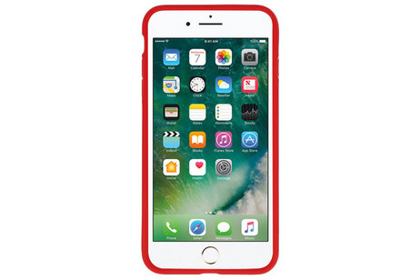 BAOHU Rood Focus Transparant Hard Cases - Hoesje Geschikt voor iPhone 7 / 8 Plus