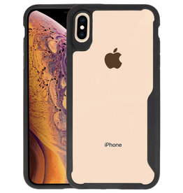 BAOHU Zwart Focus Transparant Hard Cases iPhone XS Max