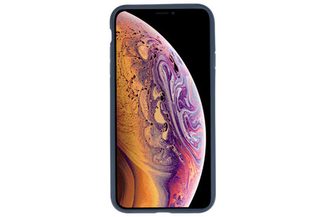 BAOHU Navy Focus Transparant Hard Cases - Hoesje Geschikt voor iPhone XS Maxy