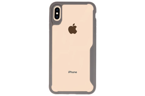 BAOHU Grijs Focus Transparant Hard Cases - Hoesje Geschikt voor iPhone XS Max
