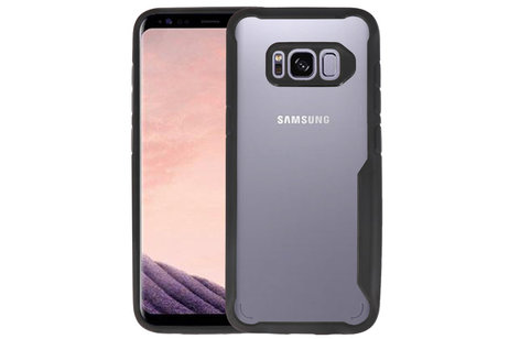 BAOHU Zwart Focus Transparant Hard Cases - Hoesje Geschikt voor Samsung Galaxy S8