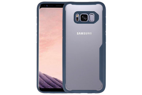 Navy Focus Transparant Hard Cases voor Samsung Galaxy S8