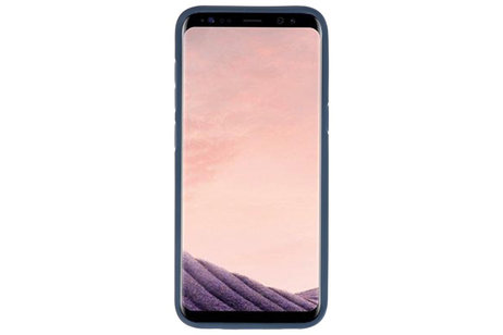 BAOHU Navy Focus Transparant Hard Cases - Hoesje Geschikt voor Samsung Galaxy S8