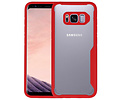 BAOHU Rood Focus Transparant Hard Cases - Hoesje Geschikt voor Samsung Galaxy S8