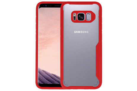 BAOHU Rood Focus Transparant Hard Cases - Hoesje Geschikt voor Samsung Galaxy S8