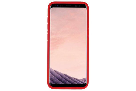 BAOHU Rood Focus Transparant Hard Cases - Hoesje Geschikt voor Samsung Galaxy S8