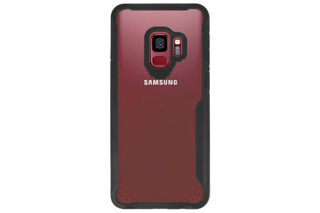 BAOHU Zwart Focus Transparant Hard Cases - Hoesje Geschikt voor Samsung Galaxy S9