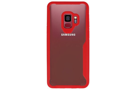 BAOHU Rood Focus Transparant Hard Cases - Hoesje Geschikt voor Samsung Galaxy S9