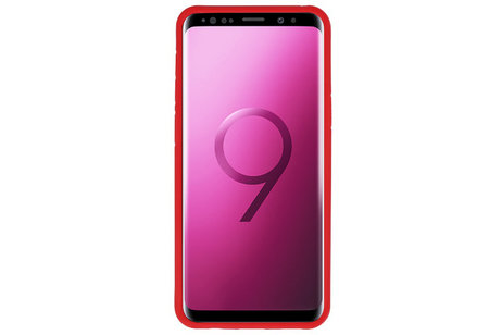 BAOHU Rood Focus Transparant Hard Cases - Hoesje Geschikt voor Samsung Galaxy S9