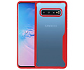 BAOHU Rood Focus Transparant Hard Cases - Hoesje Geschikt voor Samsung Galaxy S10