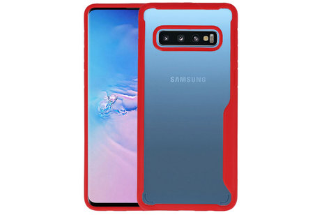 Rood Focus Transparant Hard Cases Samsung Galaxy S10