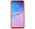 BAOHU Rood Focus Transparant Hard Cases - Hoesje Geschikt voor Samsung Galaxy S10