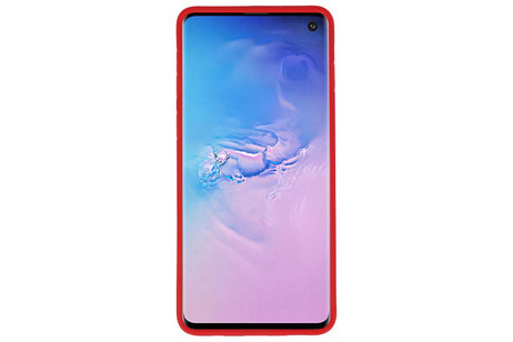 BAOHU Rood Focus Transparant Hard Cases - Hoesje Geschikt voor Samsung Galaxy S10