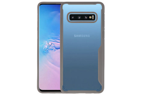 BAOHU Grijs Focus Transparant Hard Cases - Hoesje Geschikt voor Samsung Galaxy S10