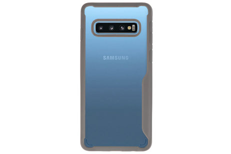 BAOHU Grijs Focus Transparant Hard Cases - Hoesje Geschikt voor Samsung Galaxy S10