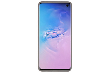 BAOHU Grijs Focus Transparant Hard Cases - Hoesje Geschikt voor Samsung Galaxy S10