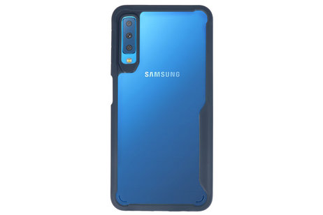 Navy Focus Transparant Hard Cases voor Samsung Galaxy A7 2018