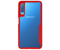 BAOHU Rood Focus Transparant Hard Cases - Hoesje Geschikt voor Samsung Galaxy A7 2018