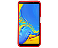 BAOHU Rood Focus Transparant Hard Cases - Hoesje Geschikt voor Samsung Galaxy A7 2018