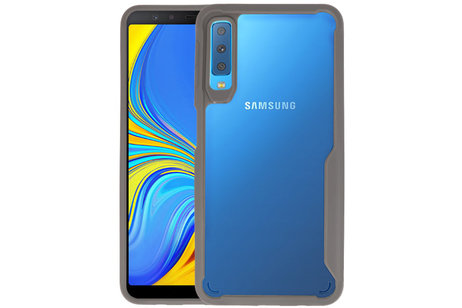 BAOHU Grijs Focus Transparant Hard Cases - Hoesje Geschikt voor Samsung Galaxy A7 2018