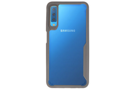 BAOHU Grijs Focus Transparant Hard Cases - Hoesje Geschikt voor Samsung Galaxy A7 2018
