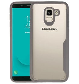 BAOHU Grijs Focus Transparant Hard Cases Samsung Galaxy J6