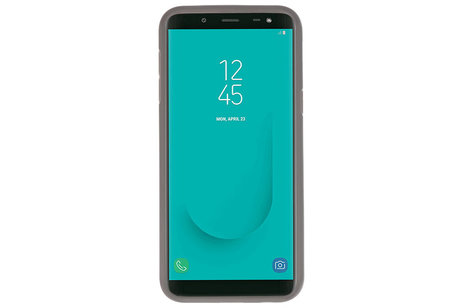 BAOHU Grijs Focus Transparant Hard Cases - Hoesje Geschikt voor Samsung Galaxy J6