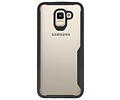 BAOHU Zwart Focus Transparant Hard Cases - Hoesje Geschikt voor Samsung Galaxy J6
