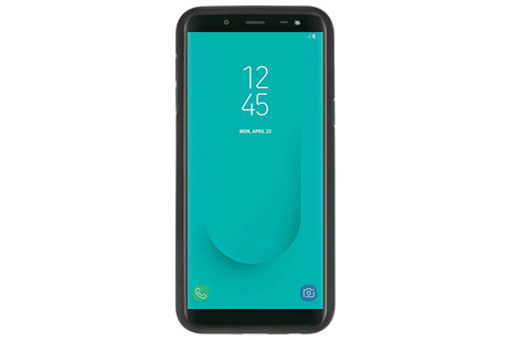 Zwart Focus Transparant Hard Cases Samsung Galaxy J6