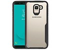 BAOHU Zwart Focus Transparant Hard Cases - Hoesje Geschikt voor Samsung Galaxy J6