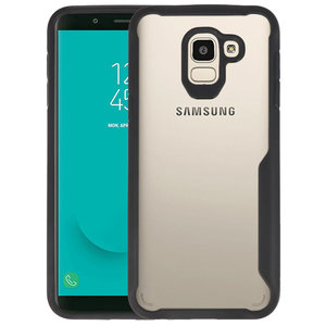 Zwart Focus Transparant Hard Cases Samsung Galaxy J6