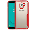 BAOHU Rood Focus Transparant Hard Cases - Hoesje Geschikt voor Samsung Galaxy J6