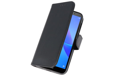 Hoesje Geschikt voor de Huawei Y5 Lite 2018 - Kaarthouder Book Case Telefoonhoesje - Zwart