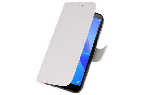 Huawei Y5 Lite 2018 Hoesje Kaarthouder Book Case Telefoonhoesje Wit