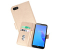 BAOHU Hoesje Geschikt voor de Huawei Y5 Lite 2018 - Kaarthouder Book Case Telefoonhoesje - Goud
