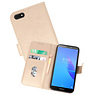 BAOHU Huawei Y5 Lite 2018 Hoesje Kaarthouder Book Case Telefoonhoesje Goud