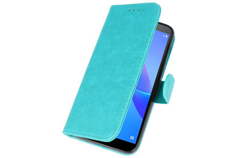 BAOHU Hoesje Geschikt voor de Huawei Y5 Lite 2018 - Kaarthouder Book Case Telefoonhoesje - Groen