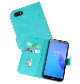 BAOHU Huawei Y5 Lite 2018 Hoesje Kaarthouder Book Case Telefoonhoesje Groen