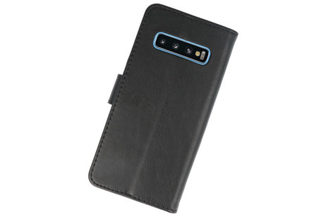 Samsung Galaxy S10 Hoesje Kaarthouder Book Case Telefoonhoesje Zwart