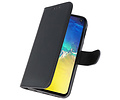 BAOHU Hoesje Geschikt voor de Samsung Galaxy S10e - Kaarthouder Book Case Telefoonhoesje - Zwart