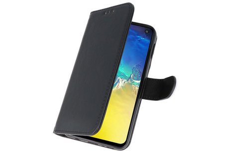 BAOHU Hoesje Geschikt voor de Samsung Galaxy S10e - Kaarthouder Book Case Telefoonhoesje - Zwart