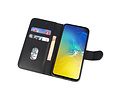 BAOHU Hoesje Geschikt voor de Samsung Galaxy S10e - Kaarthouder Book Case Telefoonhoesje - Zwart